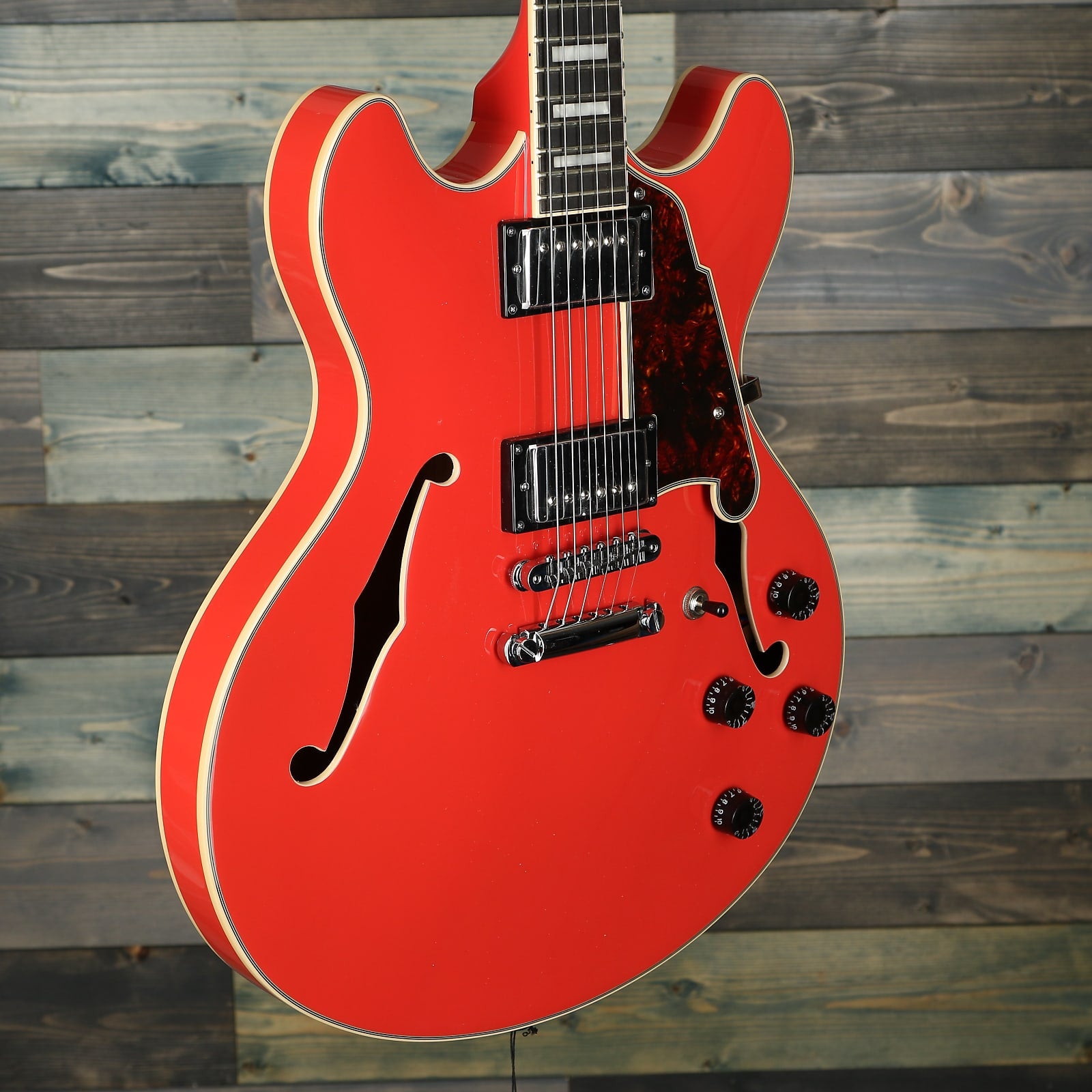 D'Angelico Premier DC Stoptail - Fiesta Red