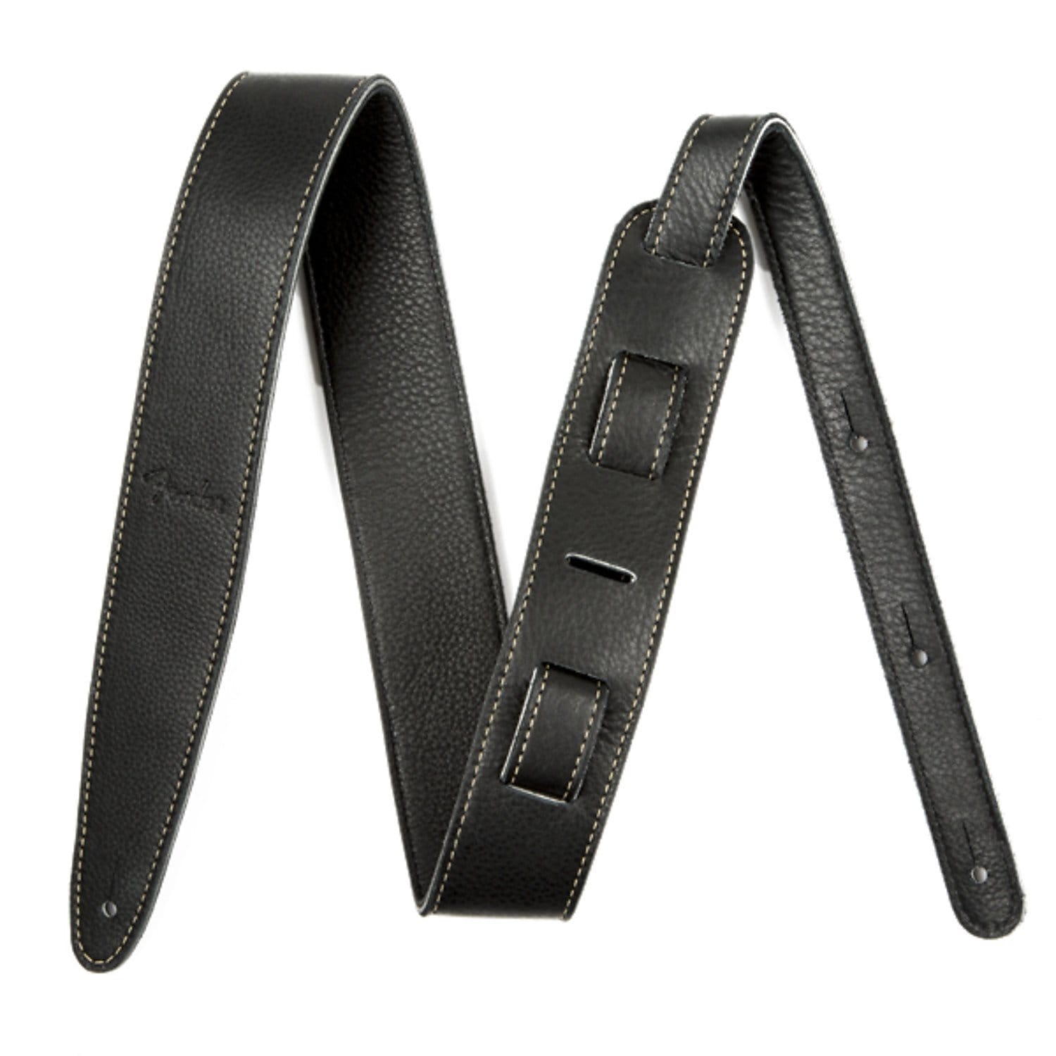 Fender 2'' Artisan Leather Black Strap