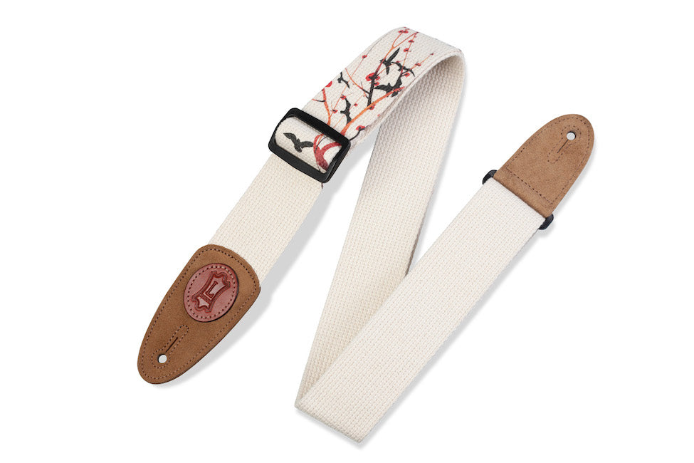 Levy's 2" Wide Cotton Guitar Strap - Birds