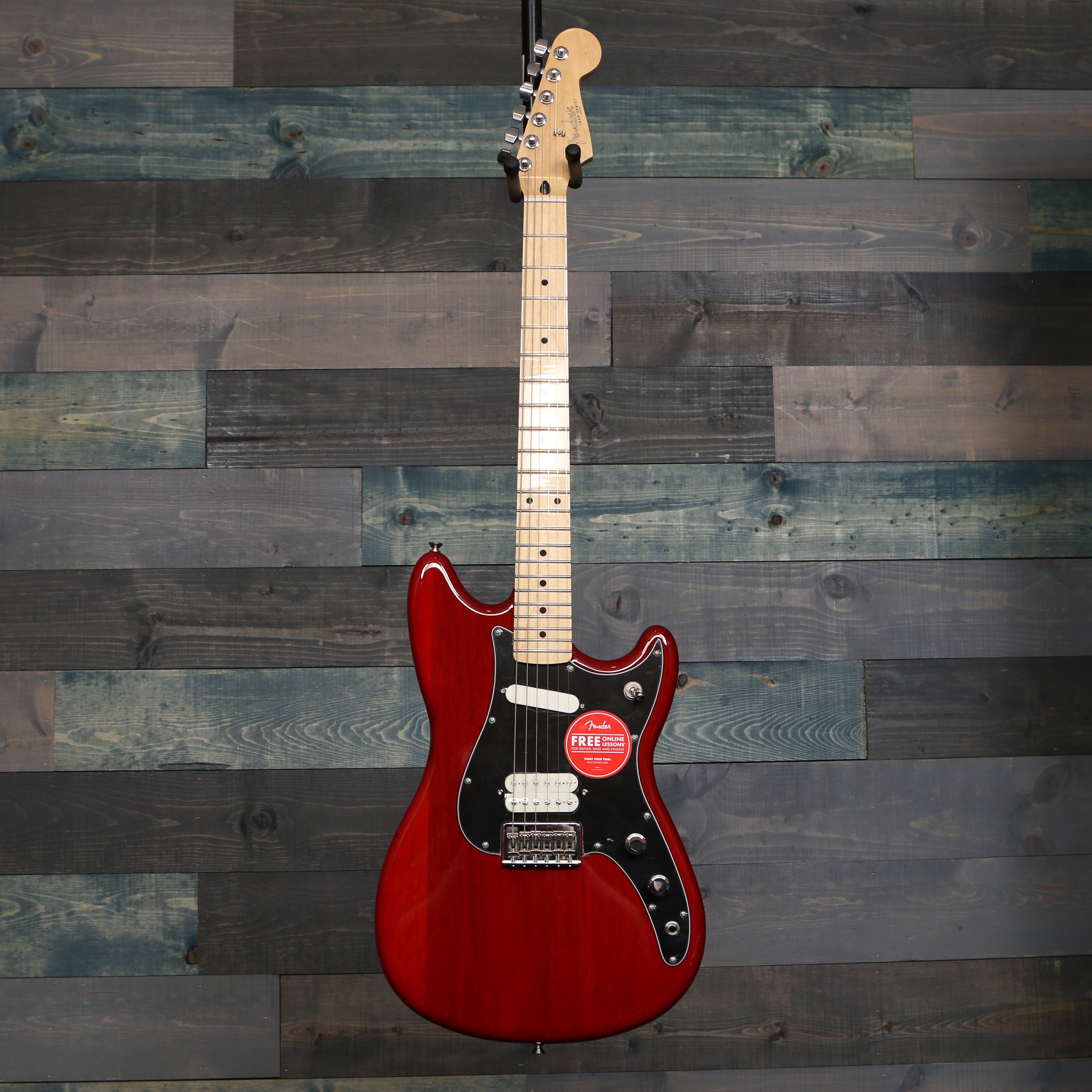 Fender Player Duo-Sonic™ HS, Maple Fingerboard, Crimson Red Transparent