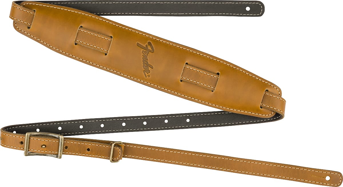 Fender Mustang Vintage Saddle Strap, Butterscotch