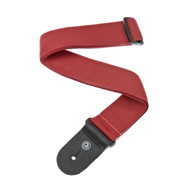 D'Addario Polypropylene Guitar Strap, Red 50MM