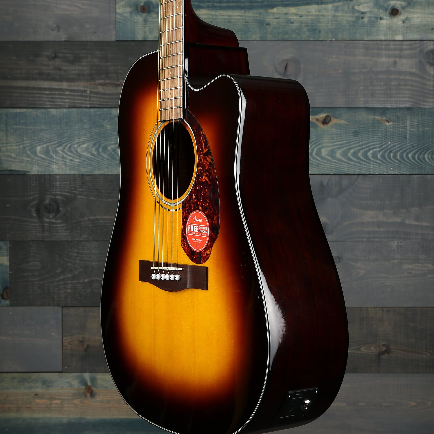 Fender CD-140SCE Dreadnought, Walnut Fingerboard, Sunburst w/case