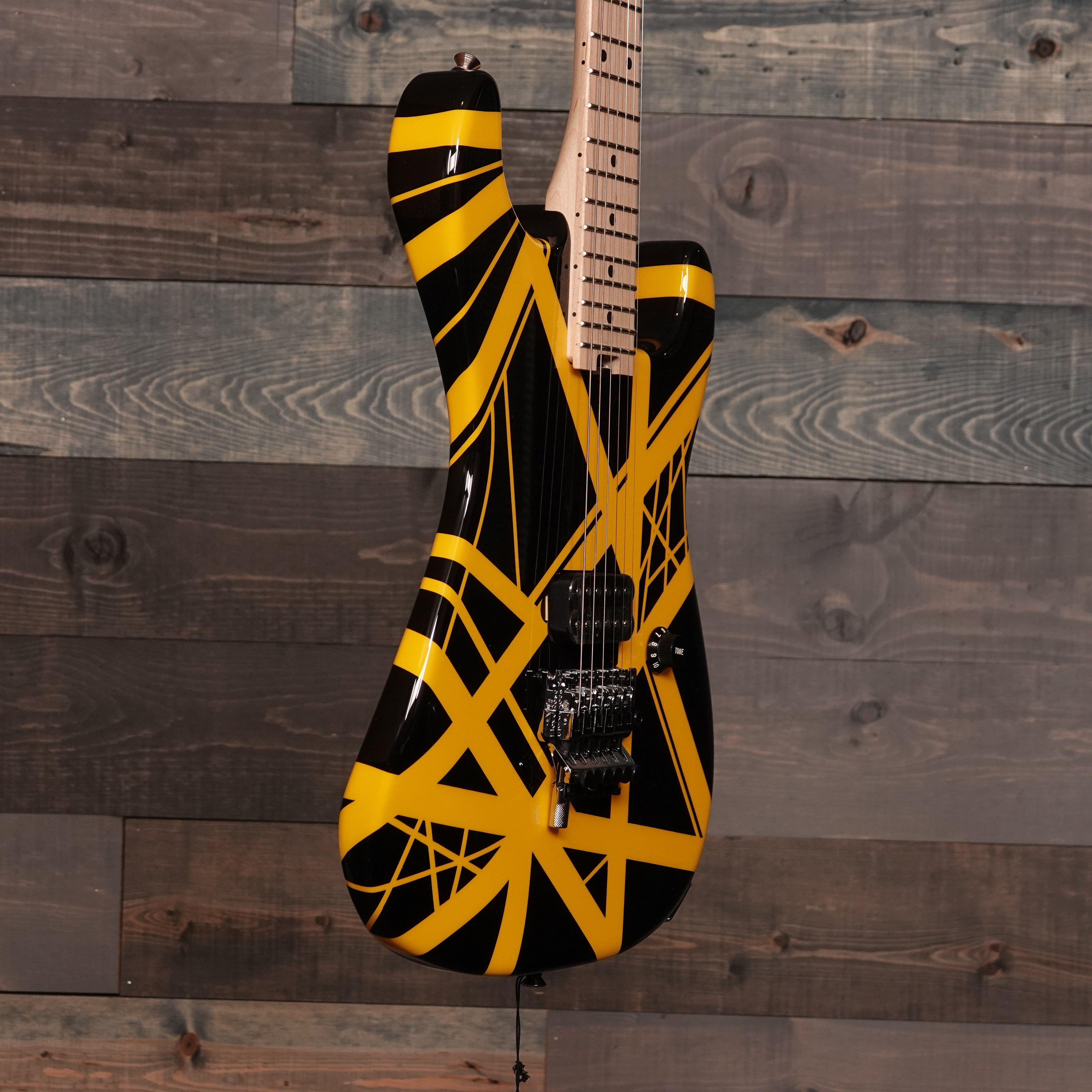 EVH Striped Series Black with Yellow Stripes