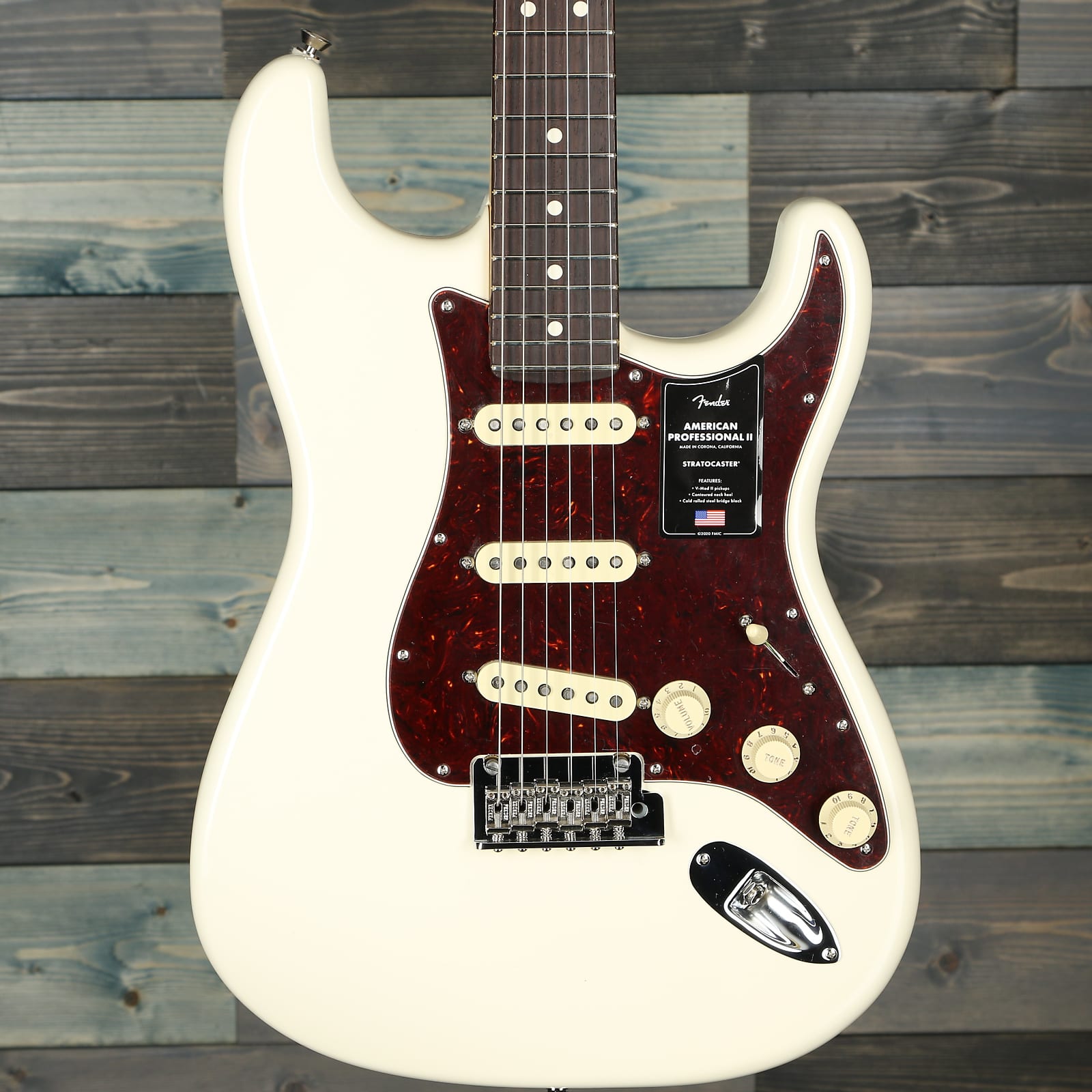 Fender American Professional II Stratocaster, Rosewood FB, Olympic White